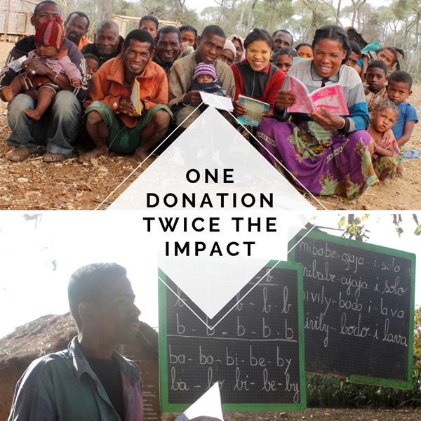 One Donation. Twice The Impact.